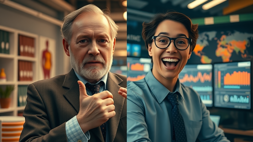 Contrast between traditional marketing and advanced AI-driven personalization strategies