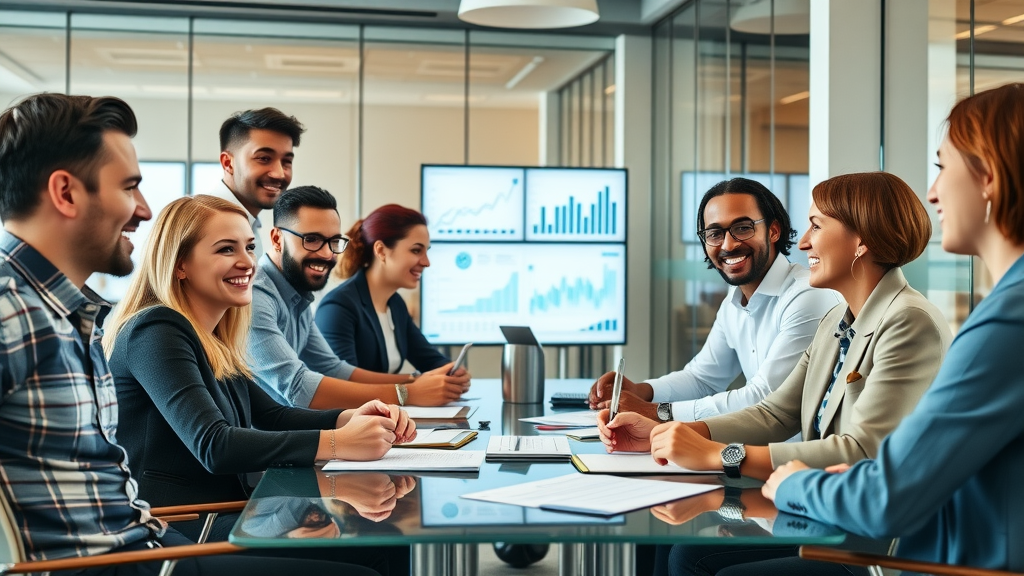 content personalization strategies business marketers collaborating in modern office