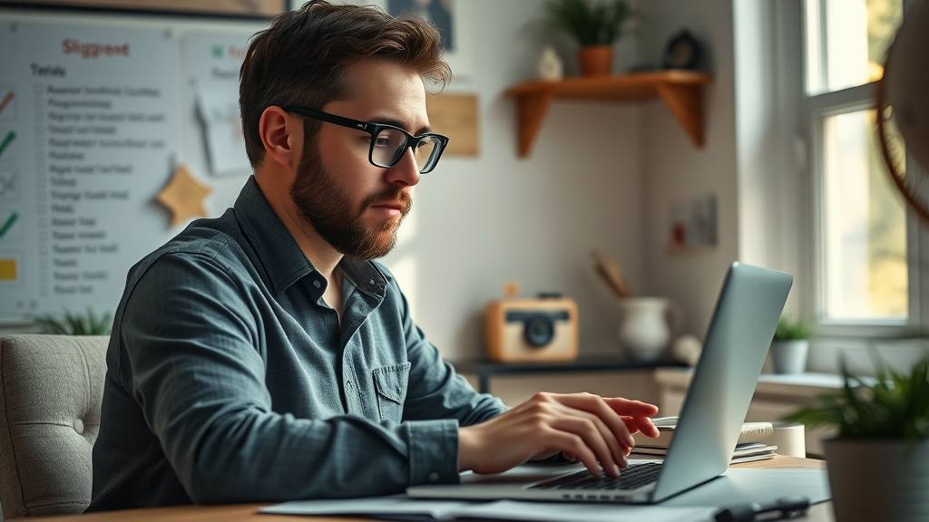 content creator optimizing blog post for on-page SEO and organic traffic growth