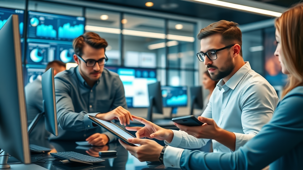 dynamic content delivery - digital marketing professionals collaborating on dynamic web content