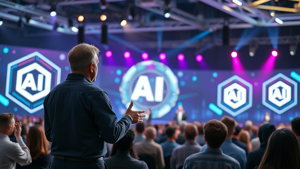 Entrepreneur researching AI business trends for profitable ai business ideas and market insights
