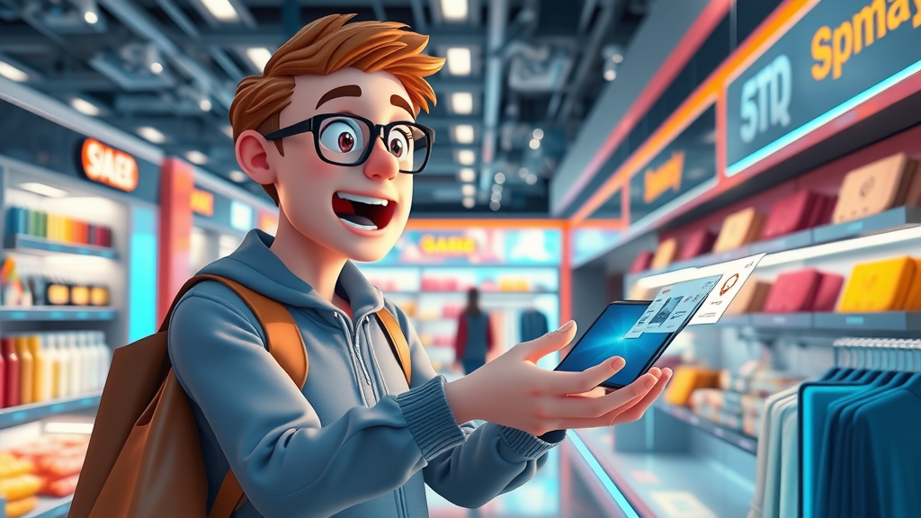 Retail shopper amazed by hyper-personalized AI product recommendations