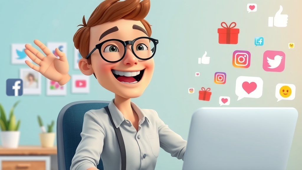 social media manager crafts creative content for audience engagement across social platforms