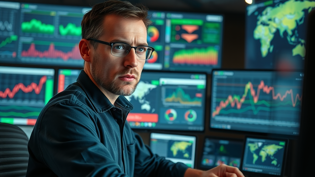 dynamic content delivery - IT specialist monitoring website scalability during traffic spikes